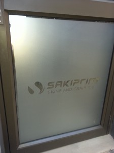Sandblast Vinyl Graphic